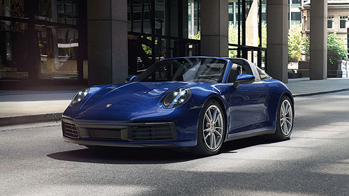 PORSCHE 911 (992) TARGA 4 – 2020 – BLUE METALIC 1:87 model