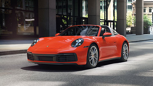 PORSCHE 911 (992) TARGA 4 – 2020 – ORANGE 1:87 model