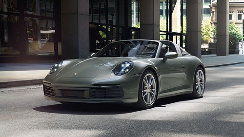 PORSCHE 911 (992) TARGA 4 – 2020 – GREEN METALIC 1:87 model