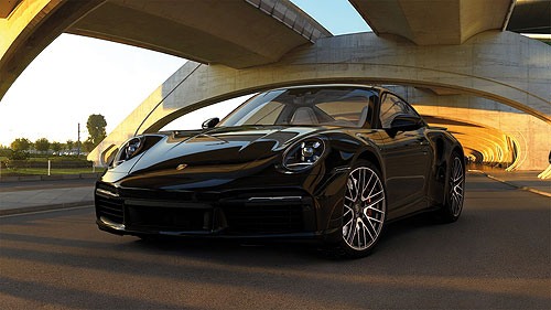 PORSCHE 911 (992) TURBO S – 2020 – BLACK 1:87 model