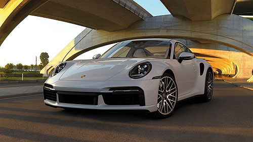 PORSCHE 911 (992) TURBO S – 2020 – GREY 1:87 model