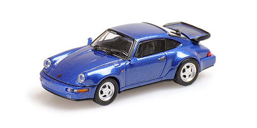 PORSCHE 911 TURBO – 1990 – BLUE METALLIC 1:87 model