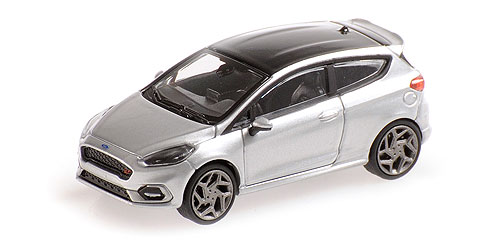 FORD FIESTA ST – 2018 – SILVER W/ BLACK ROOF 1:87 model