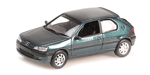 PEUGEOT 306 2-DOOR – 1998 – DARK GREEN METALLIC 1:87 model