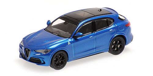 ALFA ROMEO STELVIO QUADRIFOGLIO – 2018 – BLUE METALLIC 1:87 model