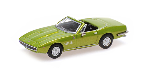 MASERATI GHIBLI SPYDER – 1969 -LIGHT GREEN METALLIC 1:87 model