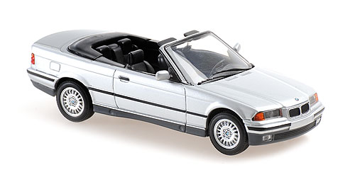 BMW 3-SERIES CABRIOLET – 1993 – SILVER METALLIC 1:43 model