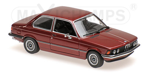 BMW 323I – 1975 – RED METALLIC 1:43 model