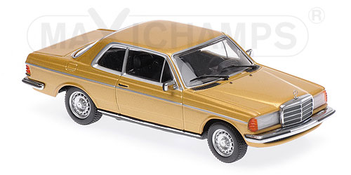 MERCEDES-BENZ (W123) 230CE – 1976 – GOLD METALLIC 1:43 model