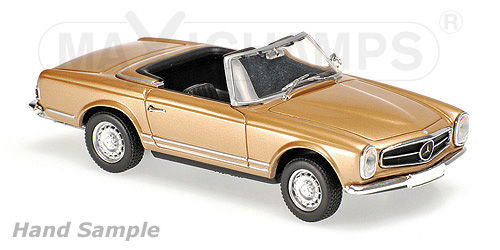 MERCEDES-BENZ 230SL – 1965 – GOLD METALLIC 1:43 model