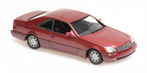 MERCEDES-BENZ 600SEC COUPE – 1992 – RED METALLIC 1:43 model