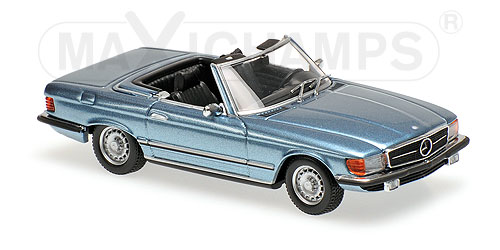 MERCEDES-BENZ 350 SL (R107) – 1974 – LIGHT BLUE METALLIC 1:43 model
