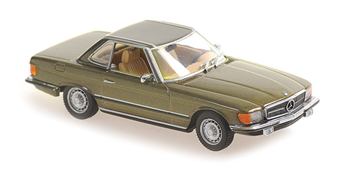 MERCEDES-BENZ 350 SL CABRIOLET HARDTOP (R107) – 1974 – GOLD 1:43 model