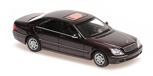 MERCEDES-BENZ S-CLASS (W220) – 1998 – DARK RED METALLIC 1:43 model