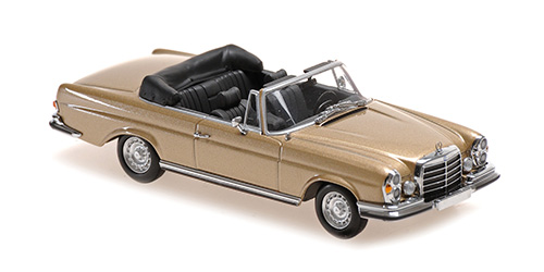 MERCEDES-BENZ 280 SE 3.5 CABRIOLET (W 111) – 1970 – GOLD METALLIC 1:43 model