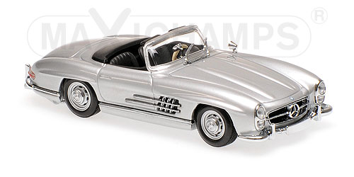 MERCEDES-BENZ 300 SL ROADSTER (W198 II) – 1955 – SILVER 1:43 model