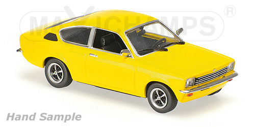 OPEL KADETT C COUPÉ – 1974 – YELLOW 1:43 model