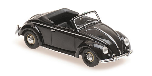 VOLKSWAGEN HEBMÜLLER-CABRIOLET – 1950 – BLACK 1:43 model