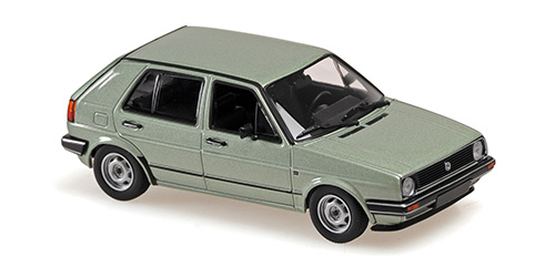 VOLKSWAGEN GOLF II (4-DOOR) – 1985 – SILVER GREEN METALLIC 1:43 model