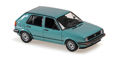 VOLKSWAGEN GOLF II (4-DOOR) – 1985 – TURQUOISE 1:43 model