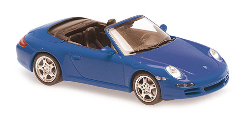 PORSCHE 911 CARRERA S CABRIOLET – 2005 – BLUE METALLIC 1:43 model