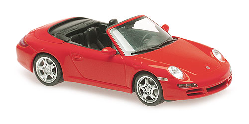 PORSCHE 911 CARRERA S CABRIOLET – 2005 – RED METALLIC 1:43 model
