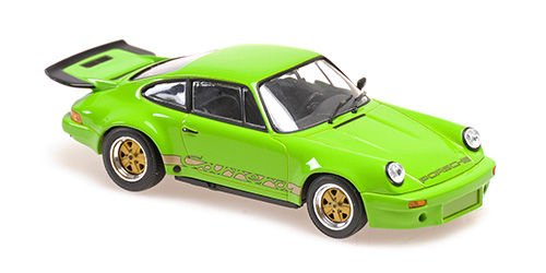 PORSCHE 911 CARRERA RS 3.0 – 1974 – GREEN / W. GOLD DECALS 1:43 model