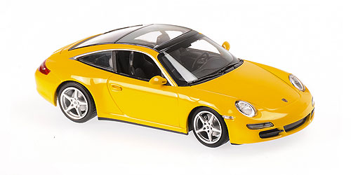 PORSCHE 911 TARGA – 2006 – YELLOW 1:43 model