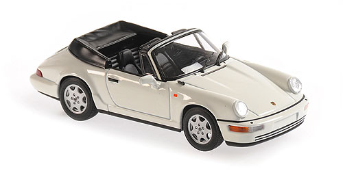 PORSCHE 911 CARRERA 2 CABRIOLET – 1990 – WHITE 1:43 model