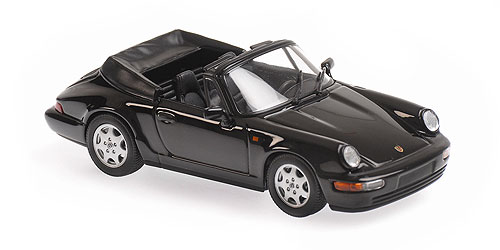 PORSCHE 911 CARRERA 2 CABRIOLET – 1990 – BLACK 1:43 model