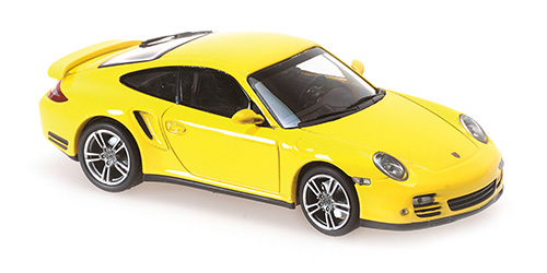PORSCHE 911 TURBO – 2009 – YELLOW 1:43 model