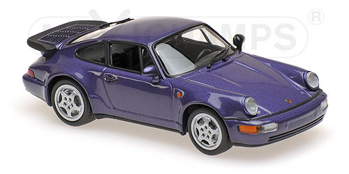 PORSCHE 911 TURBO (964) – 1990 – PURPLE METALLIC 1:43 model
