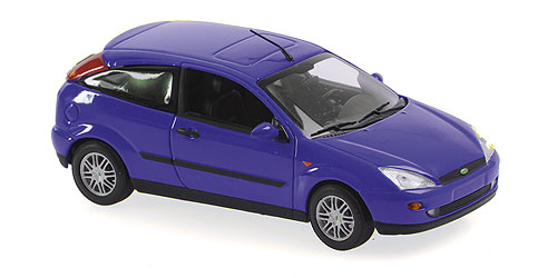 FORD FOCUS 2-DOOR – 1998 – BLUE METALLIC 1:43 model