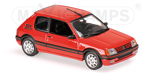PEUGEOT 205 GTI – 1990 – RED 1:43 model