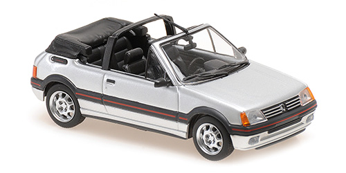 PEUGEOT 205 CTI CABRIOLET – 1990 – SILVER METALLIC 1:43 model