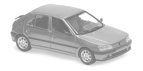 PEUGEOT 306 4-DOOR – 1995 – RED 1:43 model