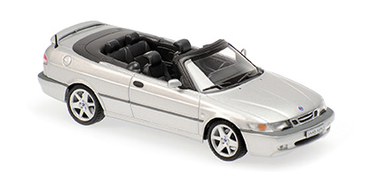 SAAB 9-3 AERO CABRIOLET – 2001 – SILVER METALLIC 1:43 model