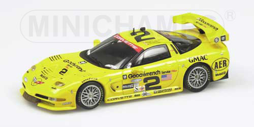 CHEVROLET CORVETTE C5R – FELLOWS/KNEIFEL/FREON/O’CONNEL No.2 – TEAM CORVETTE – 24H DAYTONA 2001 1:43 model