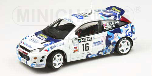 FORD FOCUS – SOLBERG/MILLS – WRC 2000 – TEAM FORD – RALLYE FINLAND 2000 1:18 model