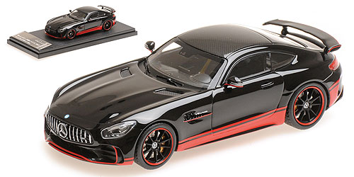 MERCEDES-AMG GT R – GLOSSY BLACK W/ RED STRIPE L.E. 399 pcs. 1:43 model