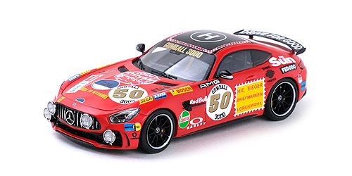 MERCEDES-AMG GT R – 2017 – ROTE SAU WITH DRIVING LAMP 1:43 model