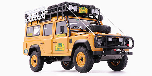 LAND ROVER DEFENDER 110 – ‘CAMEL TROPHYÂ´ SUPPORT UNIT SABAH-MALAYSIA – 1993 - L.E. 2888 pcs. 1:18 model