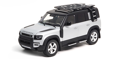 LAND ROVER DEFENDER 110 – 2020 – SATIN INDUS SILVER 1:18 model