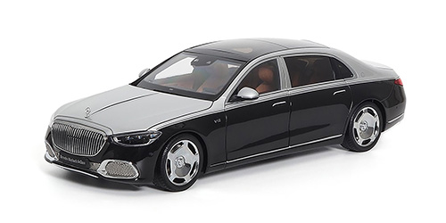 MERCEDES-MAYBACH-S-CLASS 2021 – HIGHTECH SILVER/OBSIDIAN BLACK 1:18 model