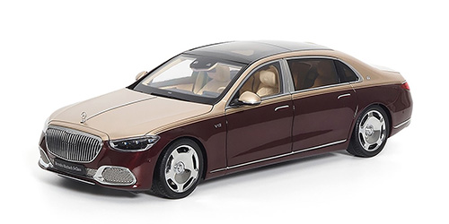 MERCEDES-MAYBACH-S-CLASS 2021 – KALAHARI GOLD/RUBELLITE RED 1:18 model