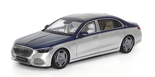 MERCEDES-MAYBACH-S-CLASS 2021 – NAUTICAL BLUE/CIRRUS SILVER 1:18 model