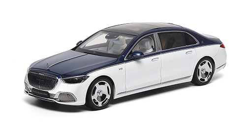 MERCEDES-MAYBACH-S-CLASS 2021 – NAUTICAL BLUE/DIAMOND WHITE 1:18 model