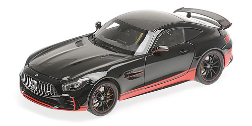 MERCEDES-AMG GT R – 2017 – BLACK W/RED STRIPE 1:18 model