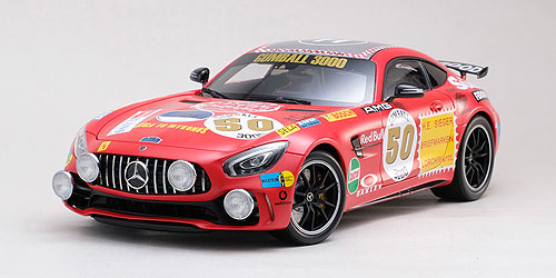 MERCEDES-AMG GT R – 2017 – ROTE SAU WITH DRIVING LAMP 1:18 model
