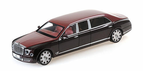 BENTLEY MULSANNE GRAND LIMOUSINE BY MULLINER 2017 – LIGHT CLARET OVER CLARET 1:18 model